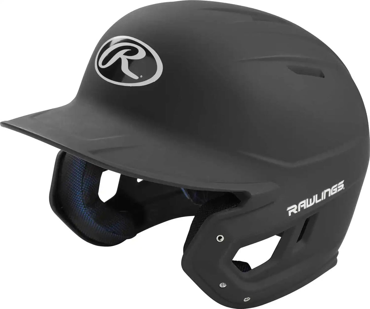 Rawlings Mach Matte Color Batting Helmet - Black