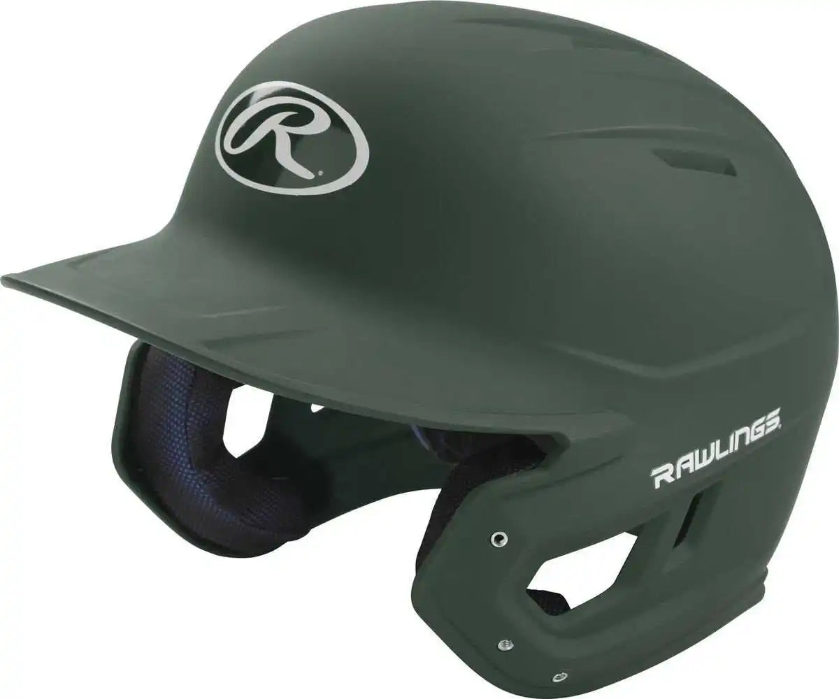 Rawlings Mach Matte Color Batting Helmet - Dark Green