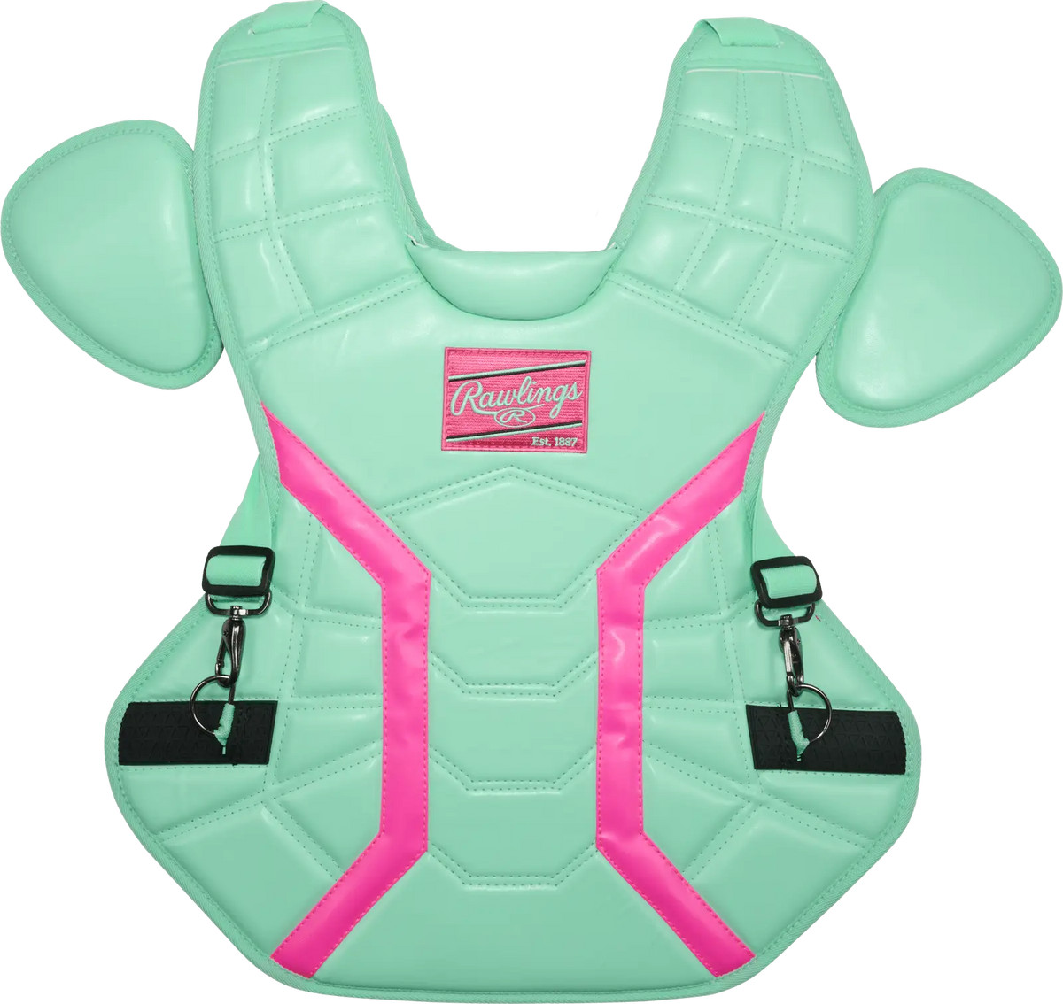Rawlings Mach Pro Intermediate Baseball Catcher’s Set - Mint Pink