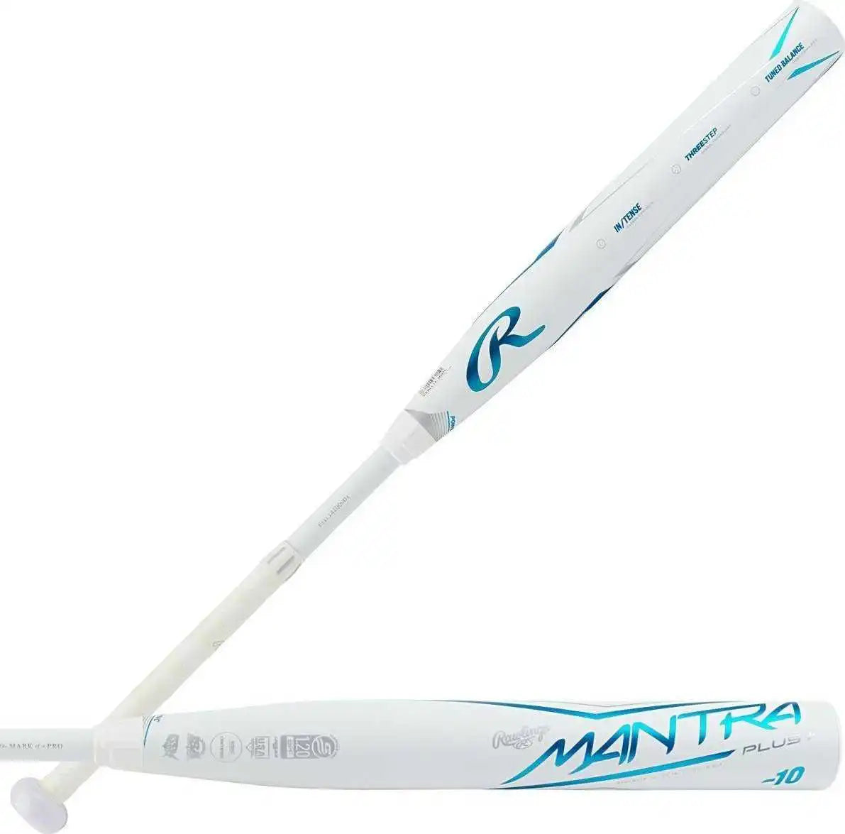 Rawlings Mantra Plus Fastpitch Bat (10) Rfp3mp10 White