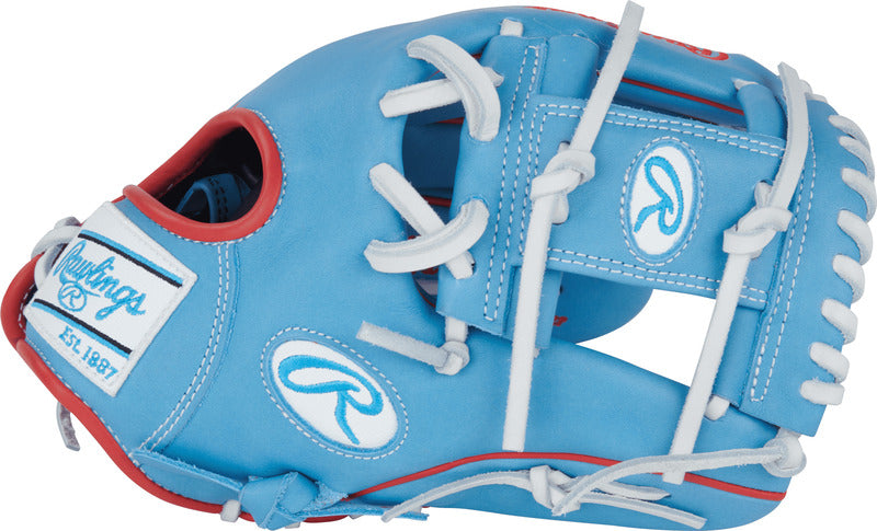 Rawlings Nxt 11.75’’ Infield Glove Nxt205u-2cb - Columbia Blue Scarlet - Red / Right Throw