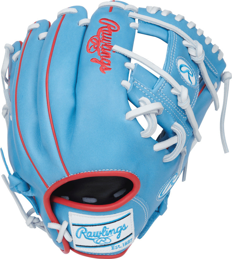 Rawlings Nxt 11.75’’ Infield Glove Nxt205u-2cb - Columbia Blue Scarlet - Red / Right Throw