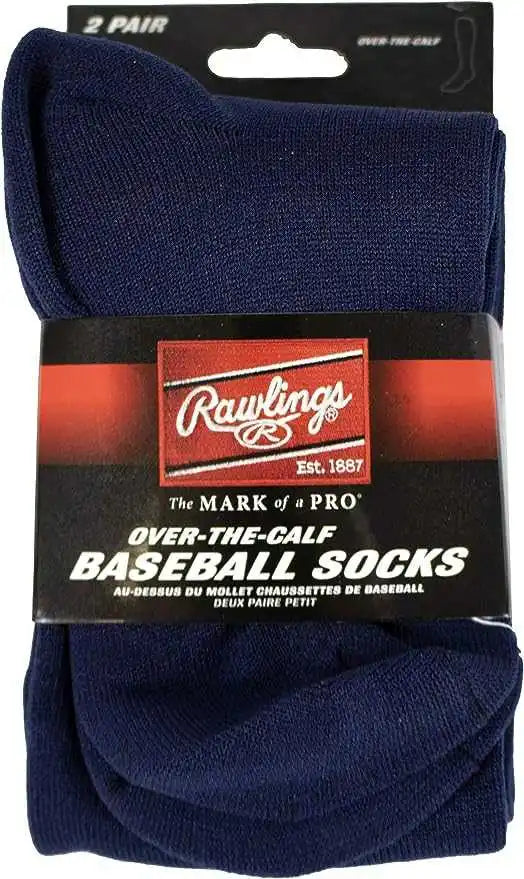 Rawlings Over-the-calf Baseball Socks (2 Pair) - Navy