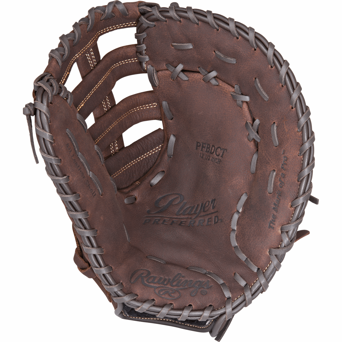 Rawlings Player Preferred 12.50’’ 1st Base Mitt Pfbdct - Dark Brown - Right Throw