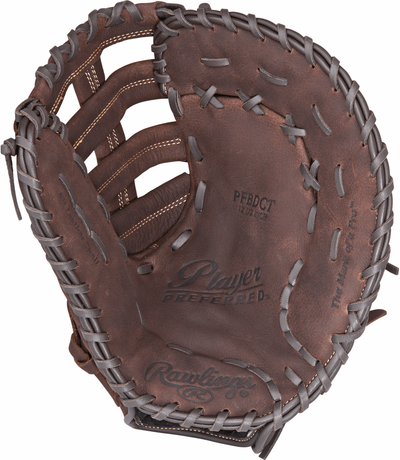 Rawlings Player Preferred 12.50’’ 1st Base Mitt Pfbdct - Dark Brown - Right Throw