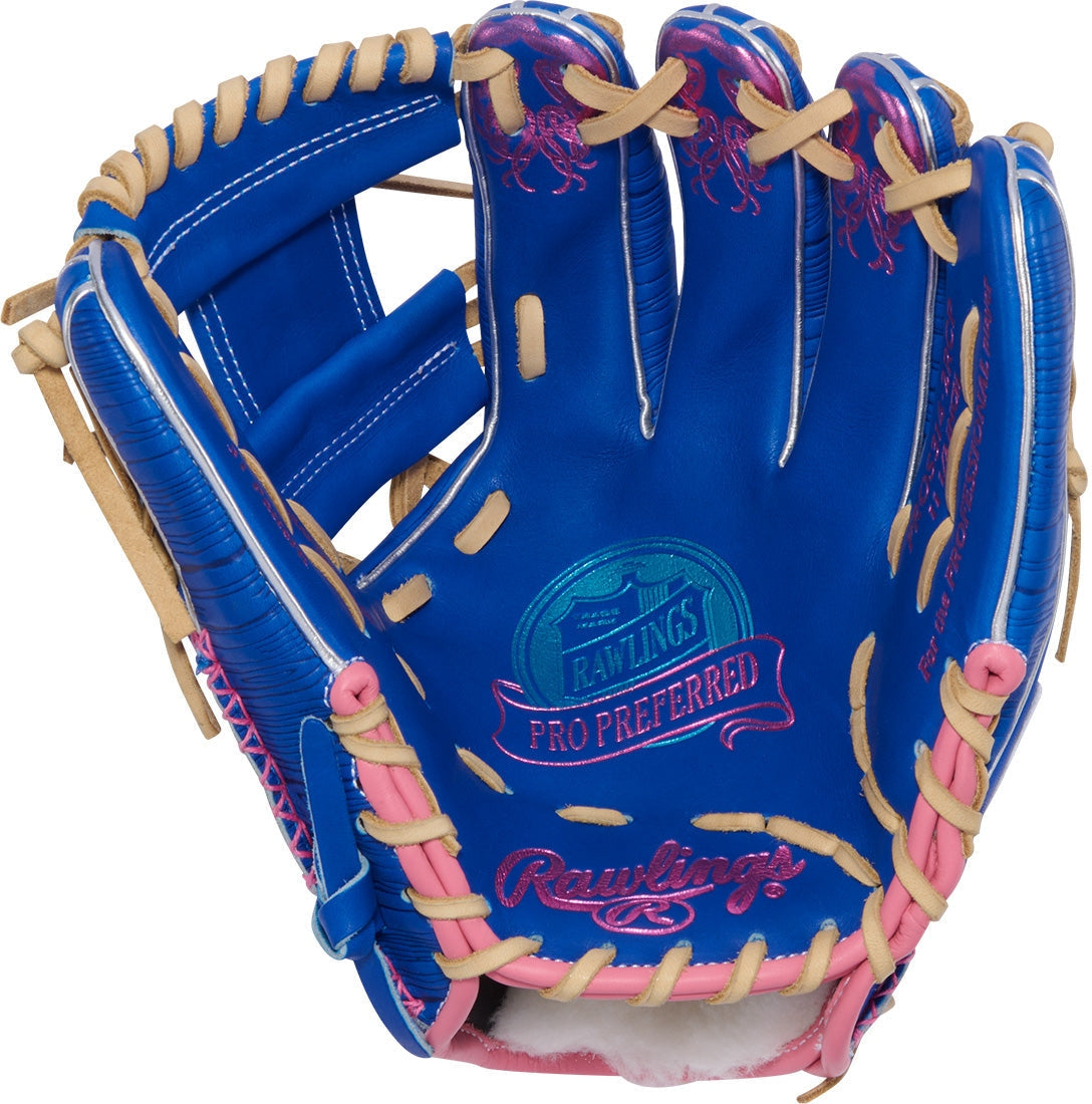 Rawlings Pro Preferred 11.50’’ Infield Glove Pros314-2rcp - Royal Pink - Right Throw