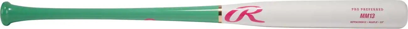 Rawlings Pro Preferred Mm13 Maple Bat Rppm5mm13 - Green White Scarlet