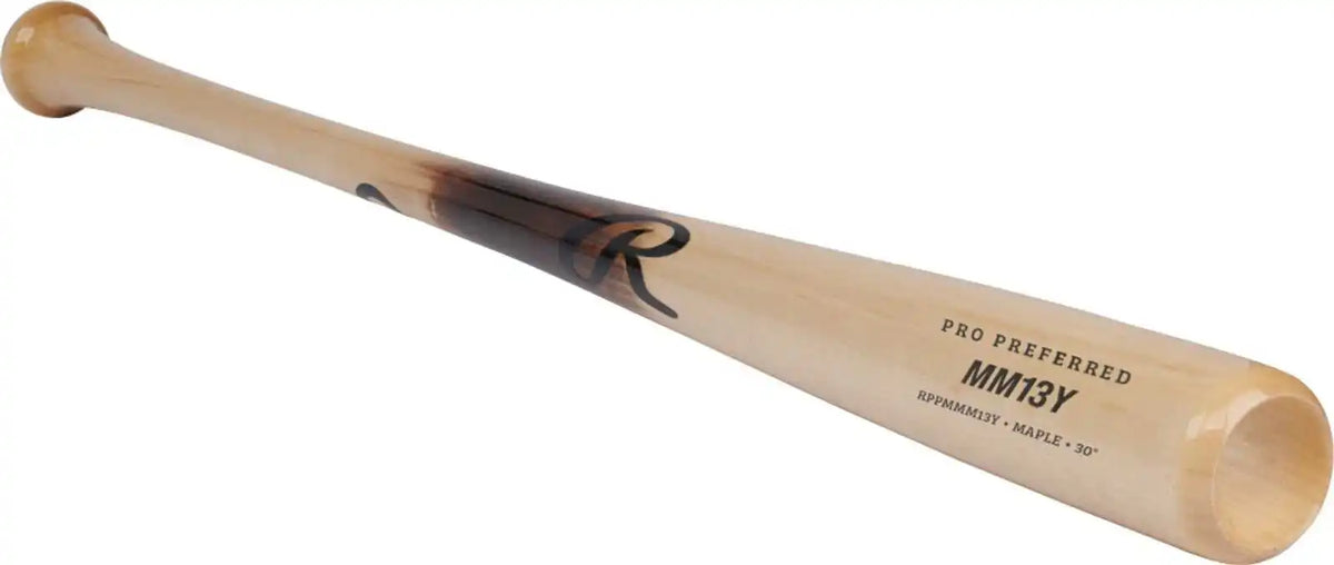 Rawlings Pro Preferred Youth Maple Bat Mm13y Pattern - Natural
