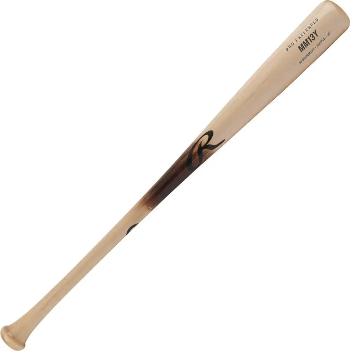 Rawlings Pro Preferred Youth Maple Bat Mm13y Pattern - Natural