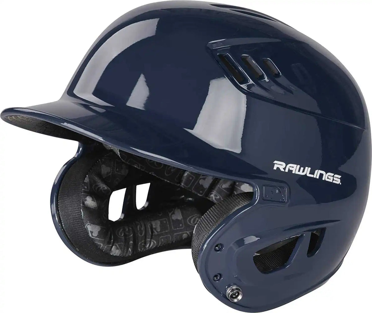 Rawlings R16 Velo Gloss Color Batting Helmet - Navy