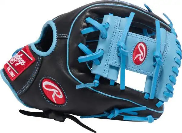 Rawlings R9 11.50’’ Infield Glove R9314-2bcb - Black Columbia Blue - Right Throw