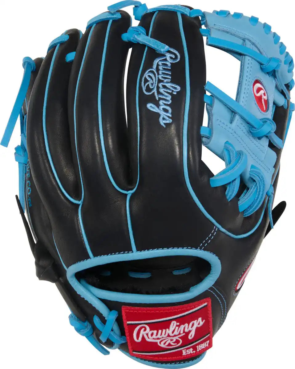 Rawlings R9 11.50’’ Infield Glove R9314-2bcb - Black Columbia Blue - Right Throw