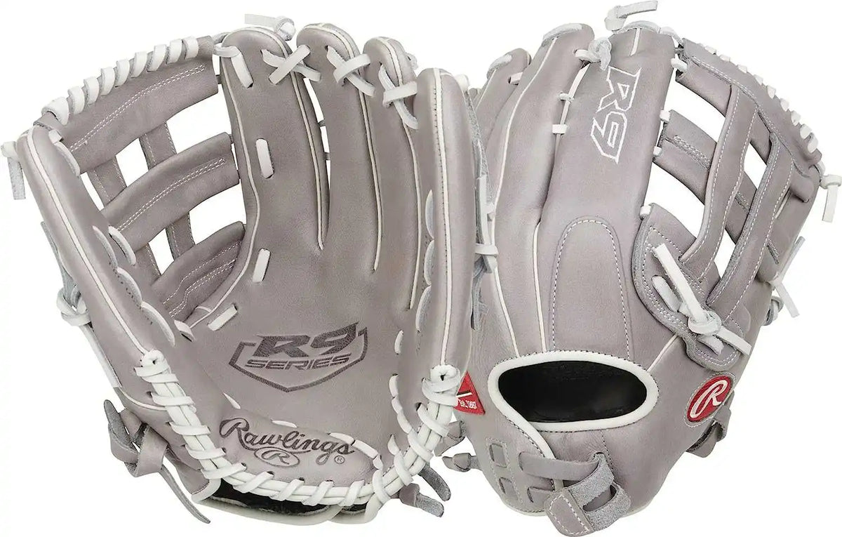 Rawlings R9 13.00’’ Fastpitch Utility Glove R9sb130-6g - Gray White - Right Throw