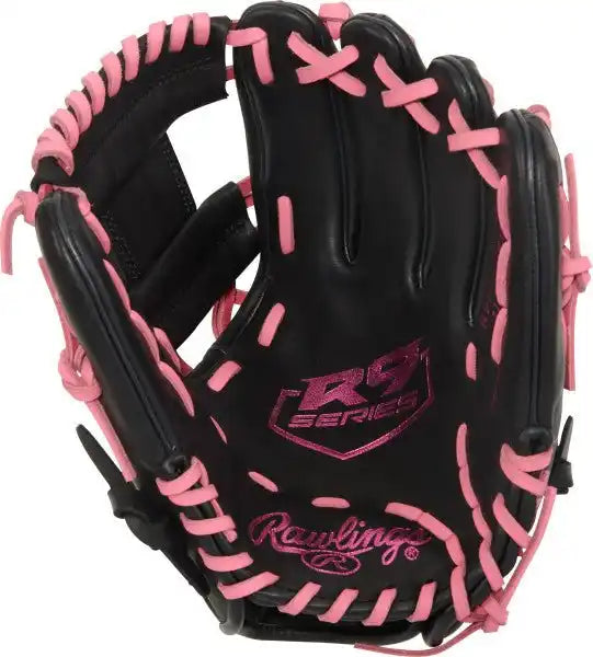 Rawlings R9 Contour 11.25’’ Infield Glove R91125u-2bp - Black Pink - Right Throw