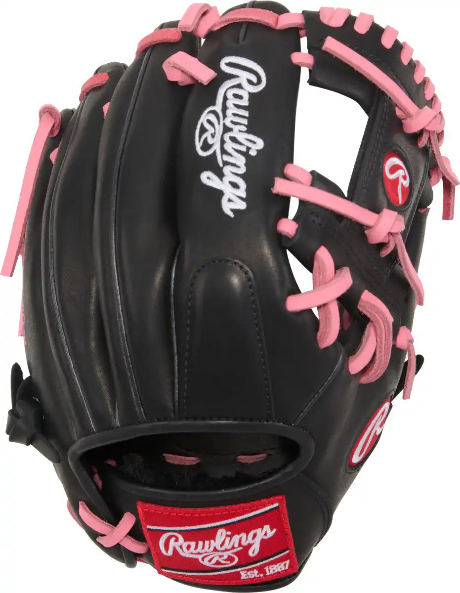 Rawlings R9 Contour 11.25’’ Infield Glove R91125u-2bp - Black Pink - Right Throw
