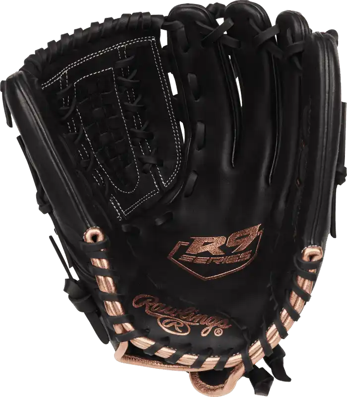 Rawlings R9 Series 12.50’’ Fastpitch Utility Glove Rr9sb125-18b - Black - Right Throw