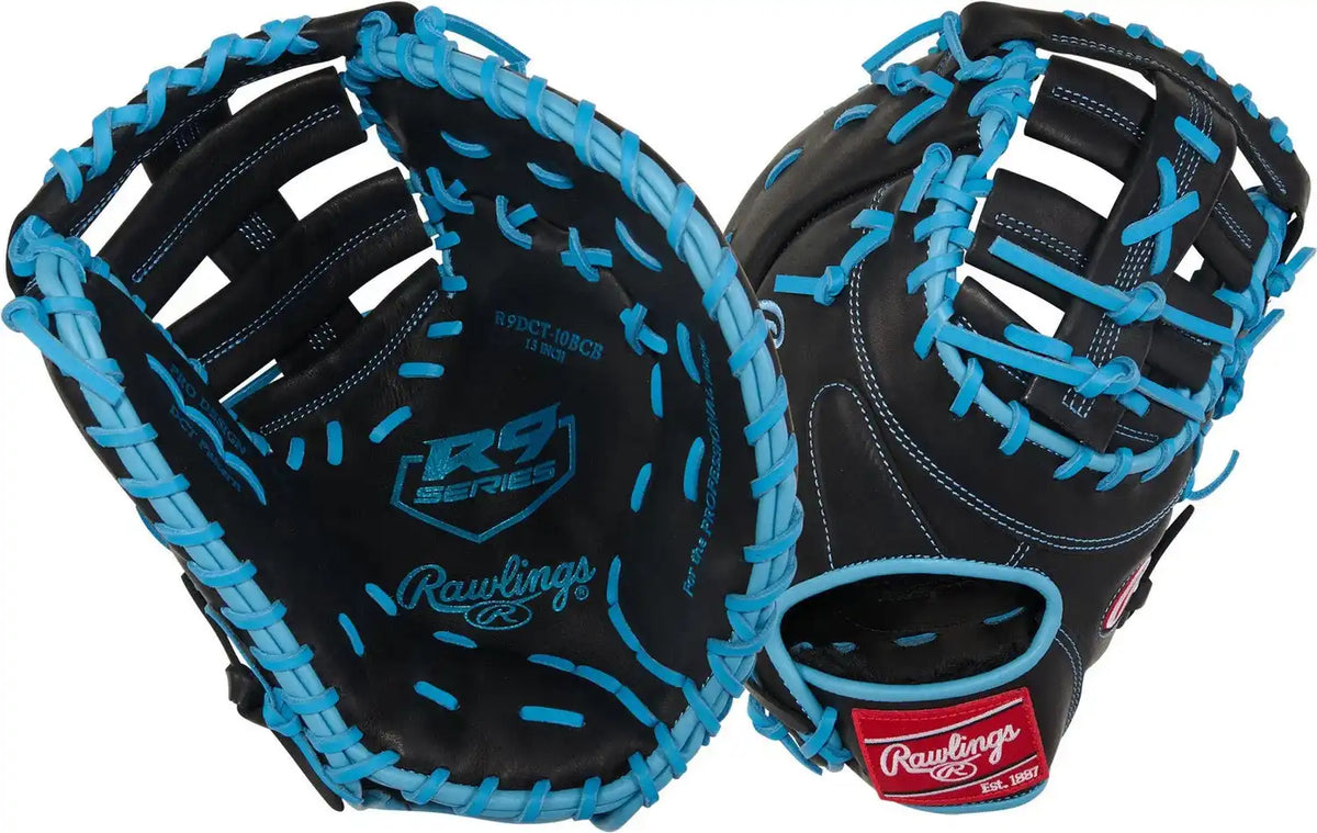 Rawlings R9 Series 1st Base Mitt 13.00’’ R9dct10bcb Black Blue Columbia / Right Throw