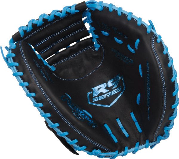 Rawlings R9 Series 32.50’’ Catcher’s Mitt R9cm325bcb - Black Columbia Blue - Right Throw