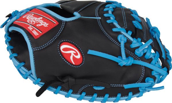 Rawlings R9 Series 32.50’’ Catcher’s Mitt R9cm325bcb - Black Columbia Blue - Right Throw