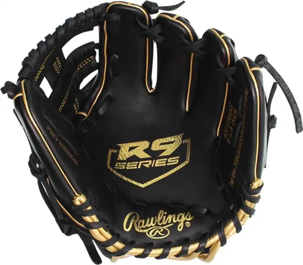 Rawlings R9 Series 9.50’’ Training Glove R9trbg - Black Gold - Right Throw