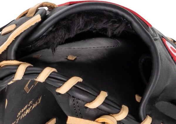 Rawlings R9 Series Contour Fit 32.00’’ Youth Catcher’s Mitt R9cmu-23bc - Black Camel - Yellow Light / Right Throw