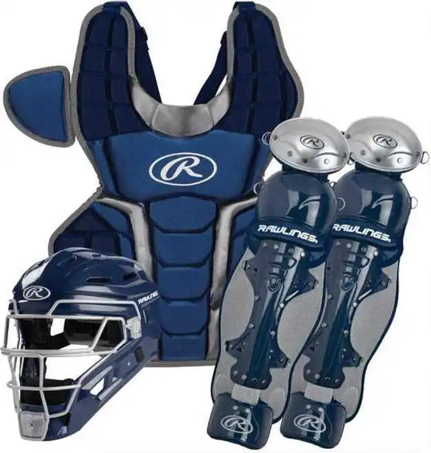 Rawlings Renegade 2.0 Intermediate Catcher’s Set - Navy Silver - Light Gray