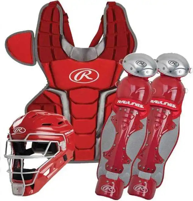 Rawlings Renegade 2.0 Youth Catcher’s Set - Scarlet Silver - Red