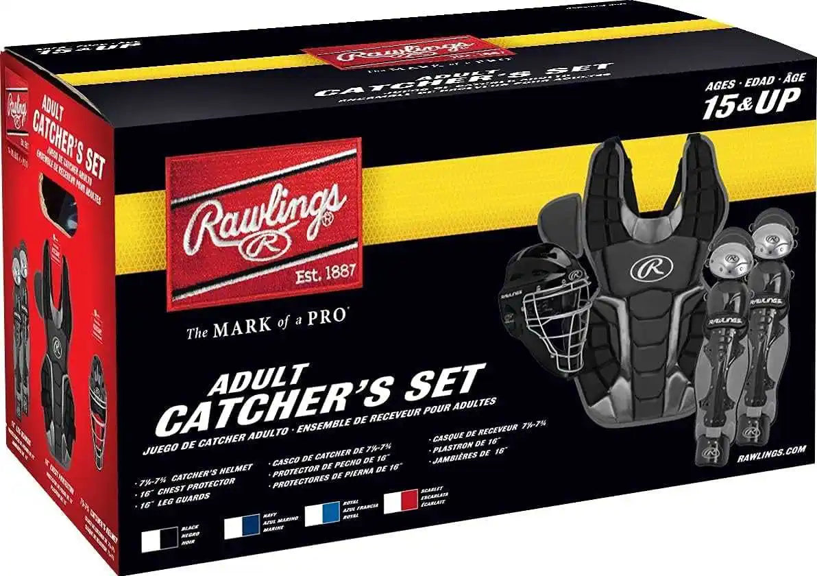 Rawlings Renegade 2.0 Youth Catcher’s Set - Scarlet Silver - Red Light Gray / Adult