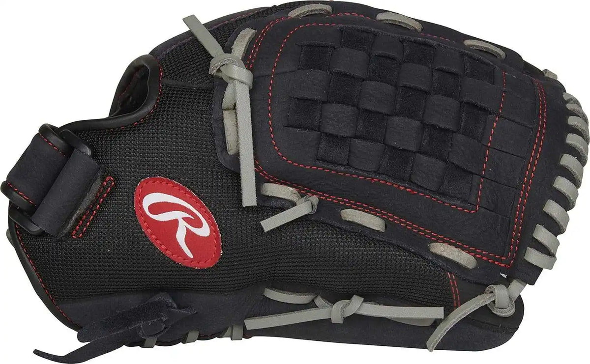 Rawlings Renegade R125bgs 12.50’’ Infield Outfield Softball Glove - Black - Right Throw