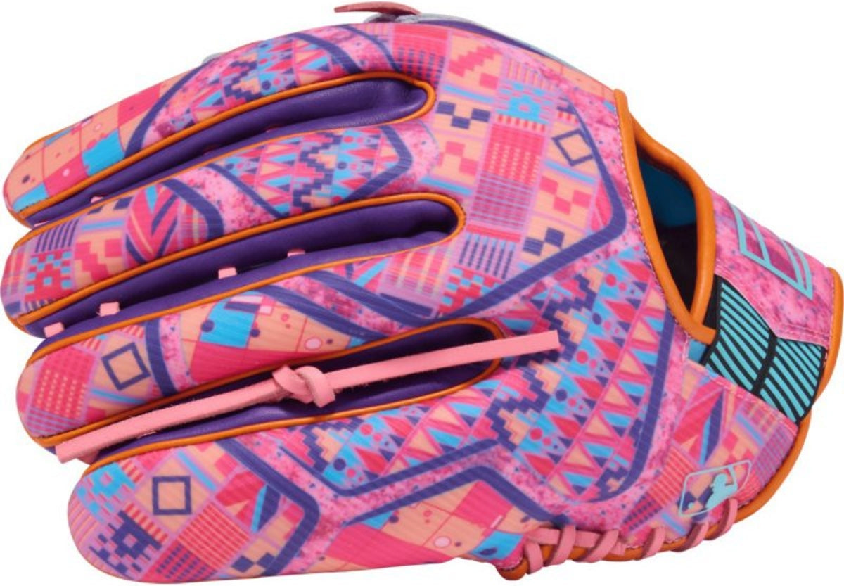 Rawlings Rev1x 12.75’’ Outfield Baseball Glove Rev3039-6cbpu - Purple Columbia Blue - Mulicolor / Right Throw