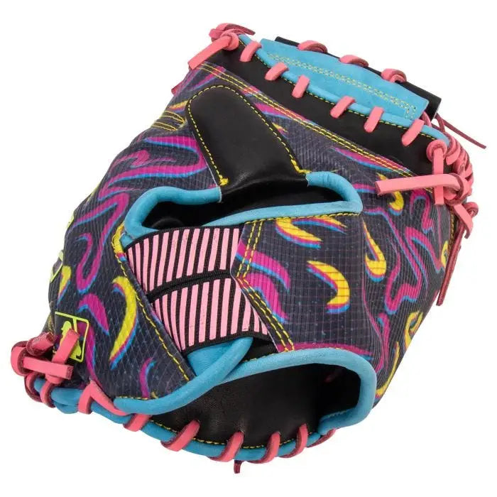 Rawlings Rev1x 34.00’’ Baseball Catcher Glove Revcm43-23cbp - Blue Black Pink - Right Throw