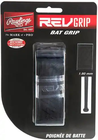 Rawlings Revgrip Bat Grip 1.80mm - Black