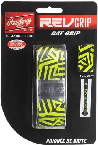 Rawlings Revgrip Bat Grip 1.80mm - Optic Yellow Black
