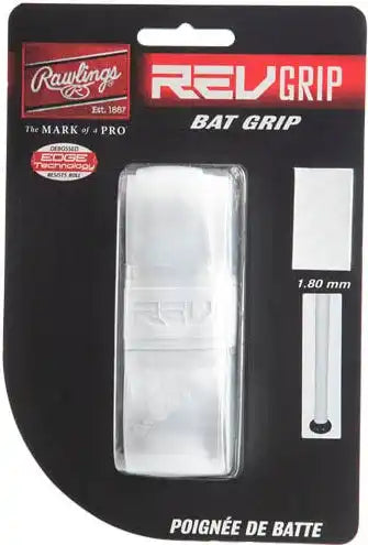 Rawlings Revgrip Bat Grip 1.80mm - White