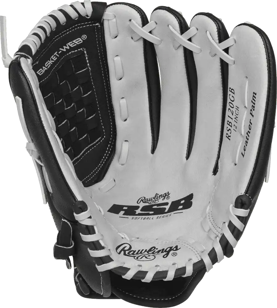Rawlings Rsb 12.00’’ Slowpitch Infield Pitcher Glove Rsb120gb - Gray Black - Right Throw