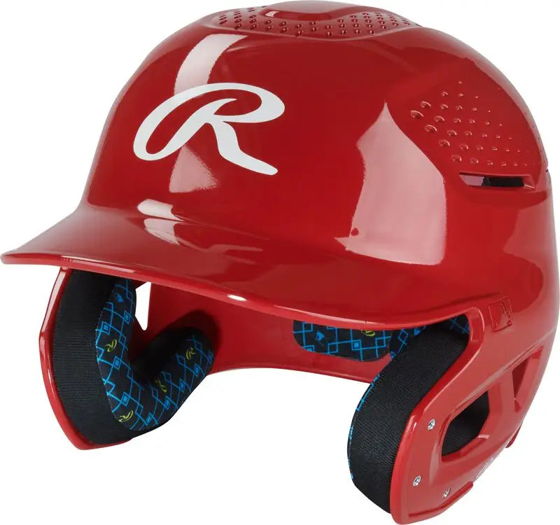 Rawlings Rx2 Series Gloss Batting Helmet - Scarlet - Red / 6-3/8’’ - 7-1/8’’