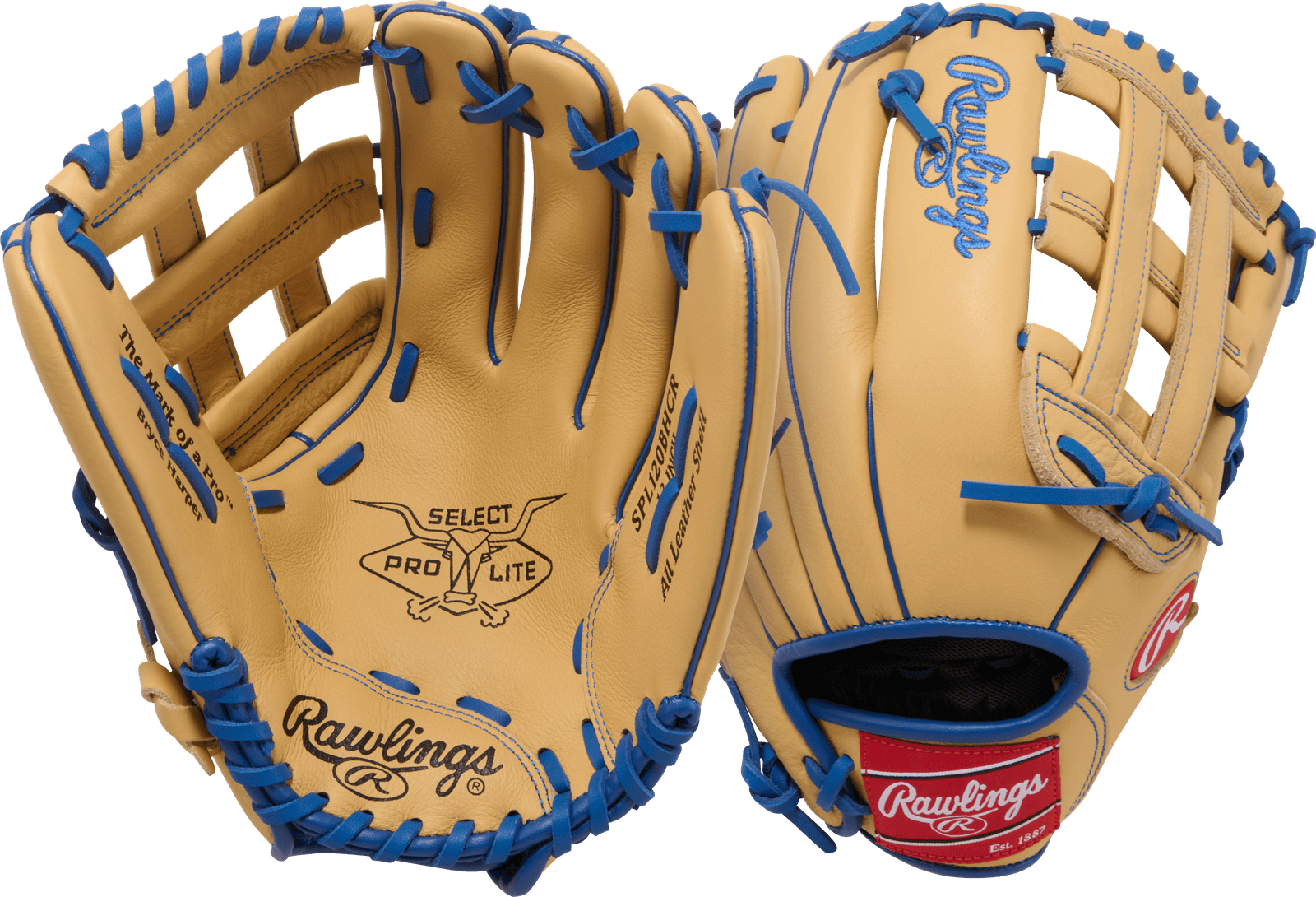 Rawlings Select Pro Lite Bryce Harper 12.00’’ Youth Glove Spl120bhcr - Tan Royal - Right Throw