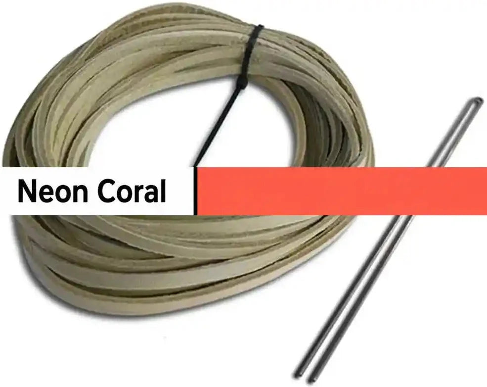 Rawlings Single Wide Laces 1/4’’ x 72’’ - Neon Coral