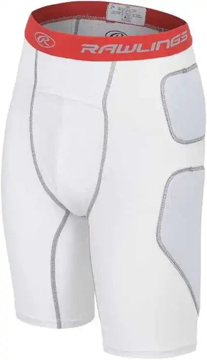 Rawlings Sliding Shorts with Cage Cup Rsldcup - White