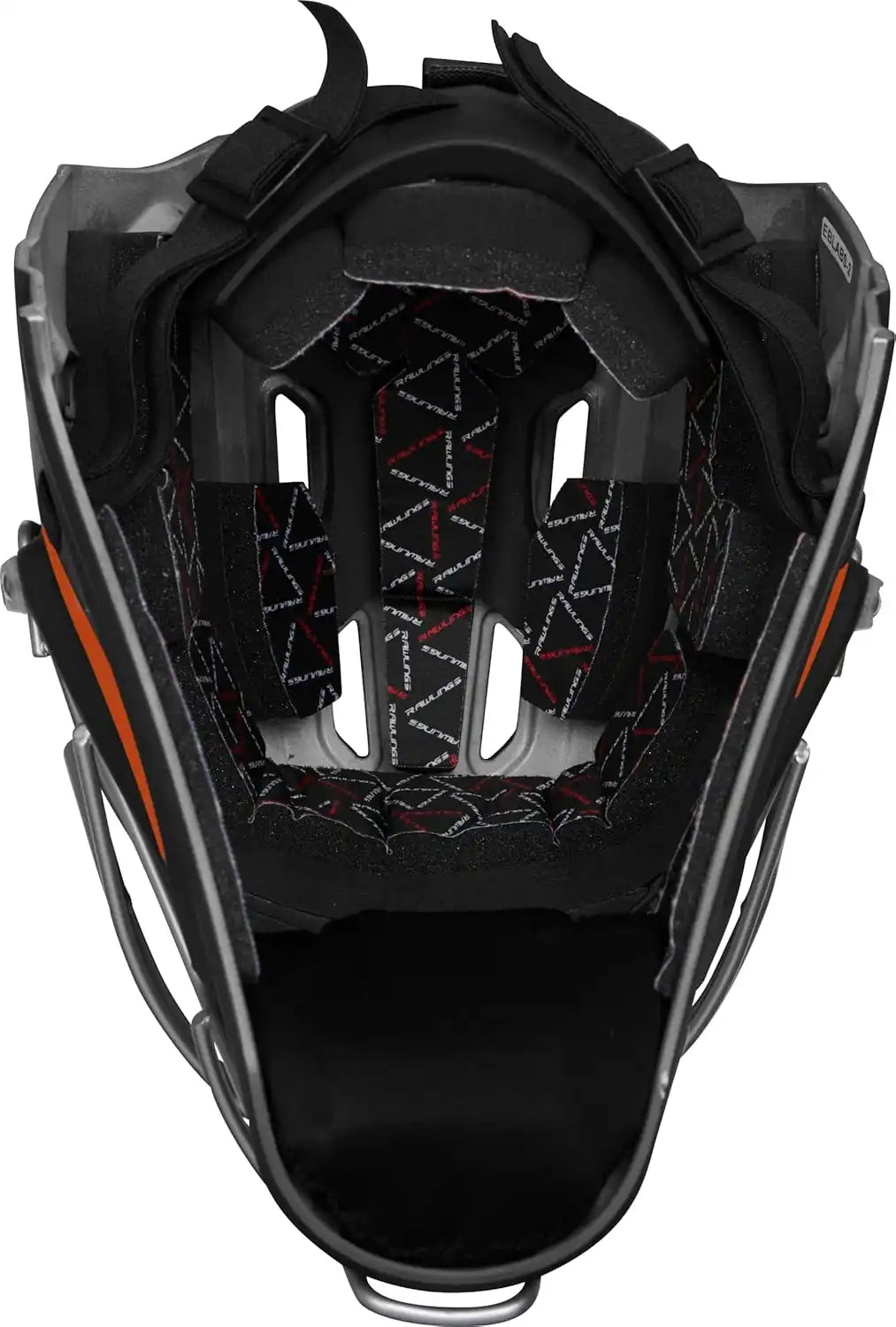 Rawlings Velo Catcher’s Helmet Youth Junior Chv27j - Black Orange