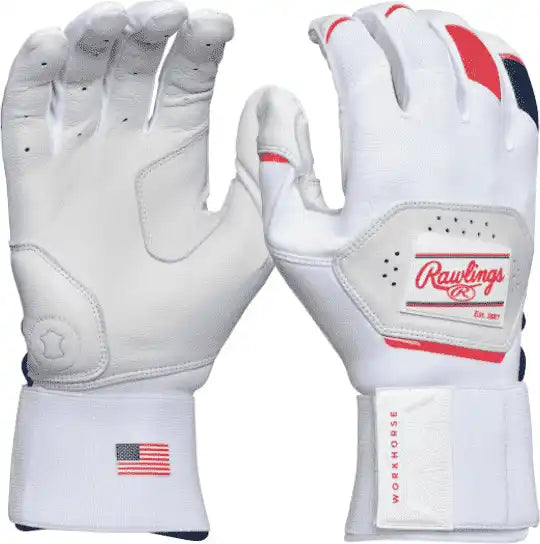 Rawlings Workhorse Adult Compression Strap Batting Gloves Wh25cbg - Usa