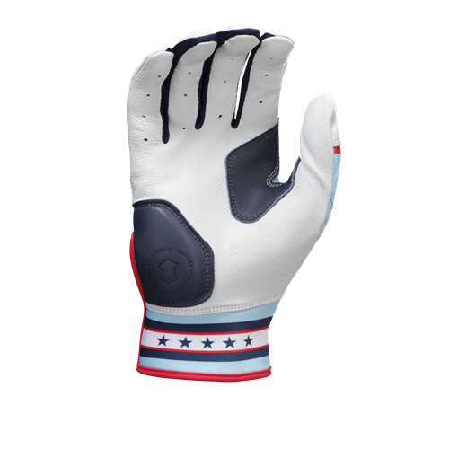 Rawlings Workhorse ?Usa Liberty’ Adult Batting Gloves Wh25bg - Navy Red