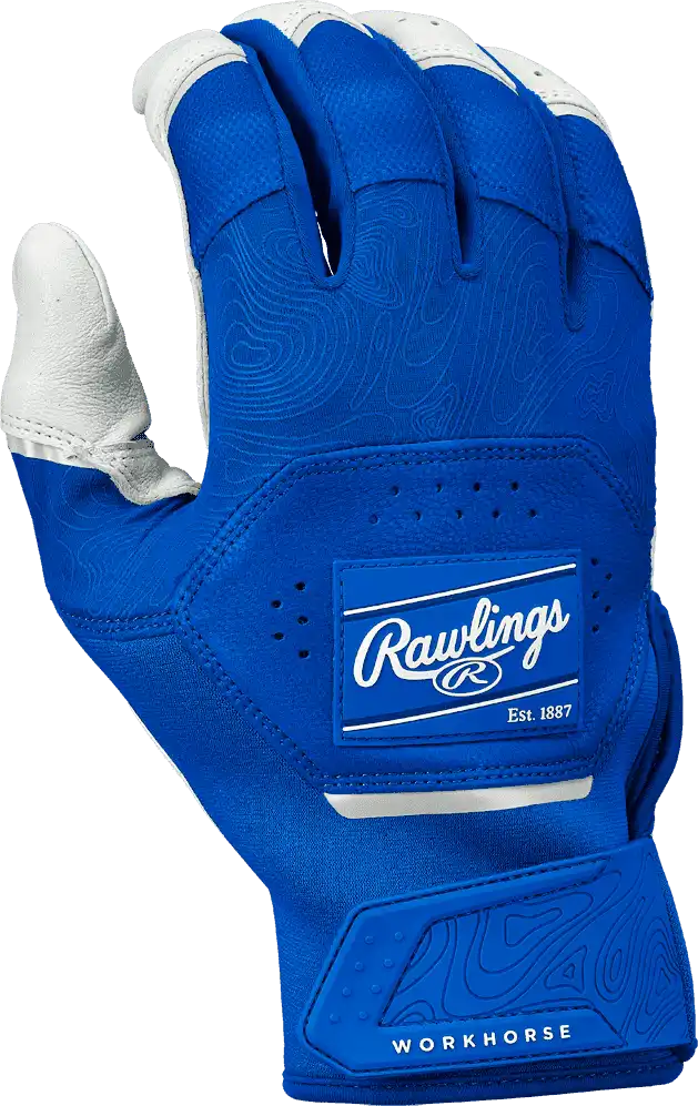 Rawlings Workhorse Youth Batting Gloves Wh25ybg - White Royal