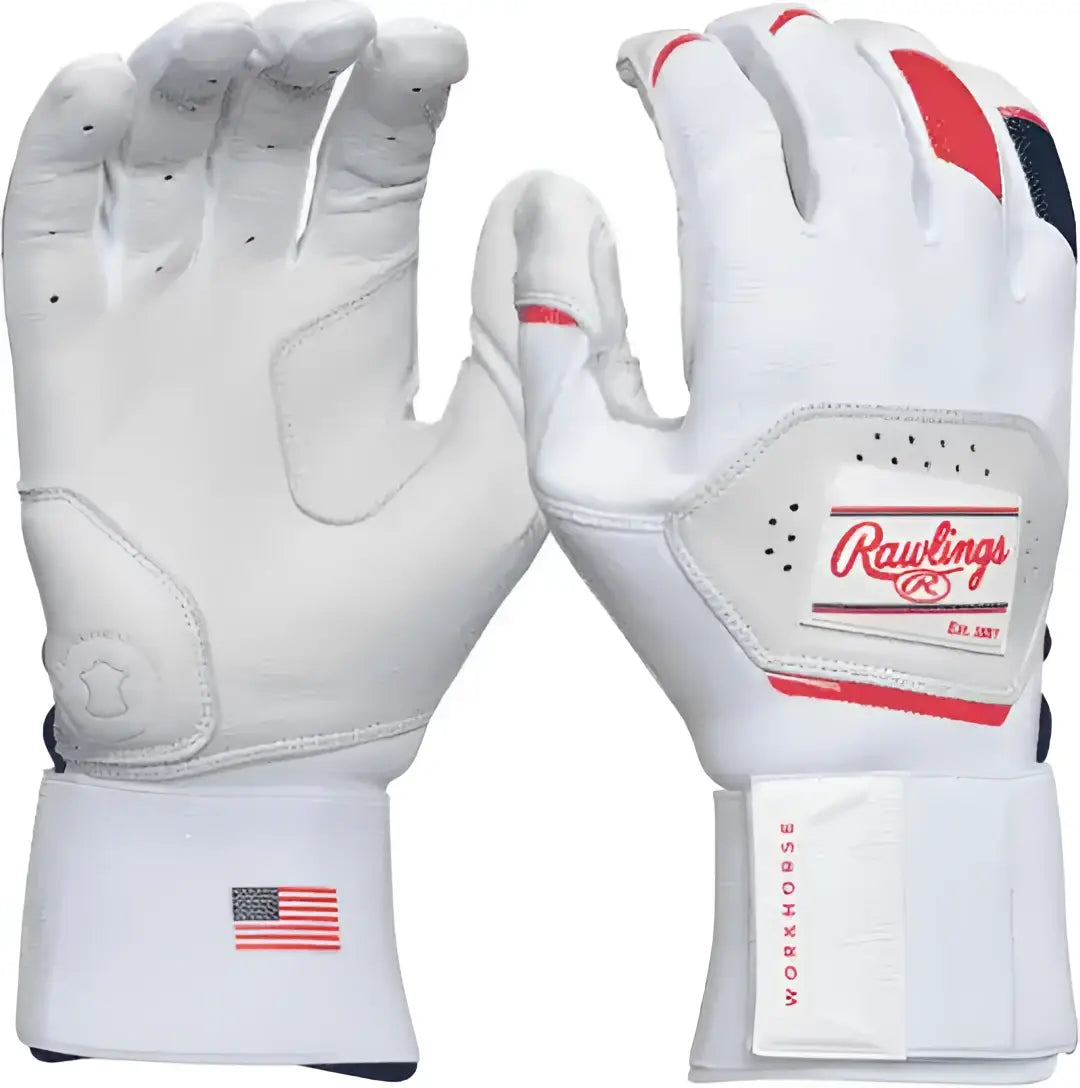 Rawlings Workhorse Youth Compression Strap Batting Gloves Wh25cybg - Usa