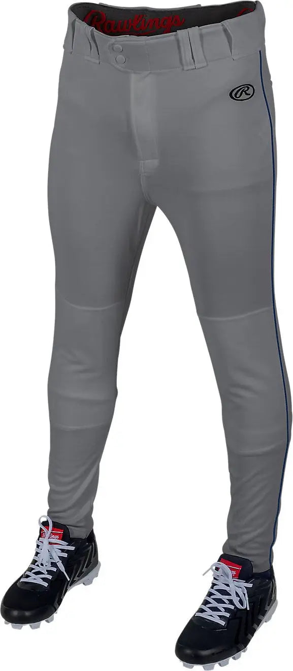 Rawlings Youth Launch Piped Pro Taper Fit Pan - Gray Navy