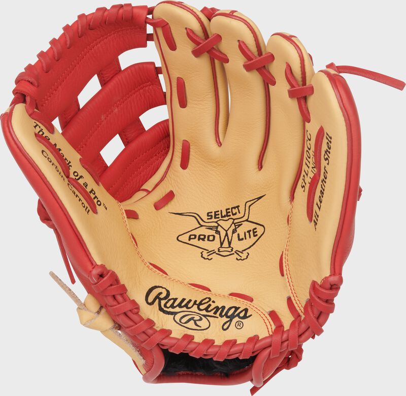 Rawlings Youth Select Pro Lite 11.00’’ Infield Glove Spl110cc - Camel Scarlet - Red / Right Throw