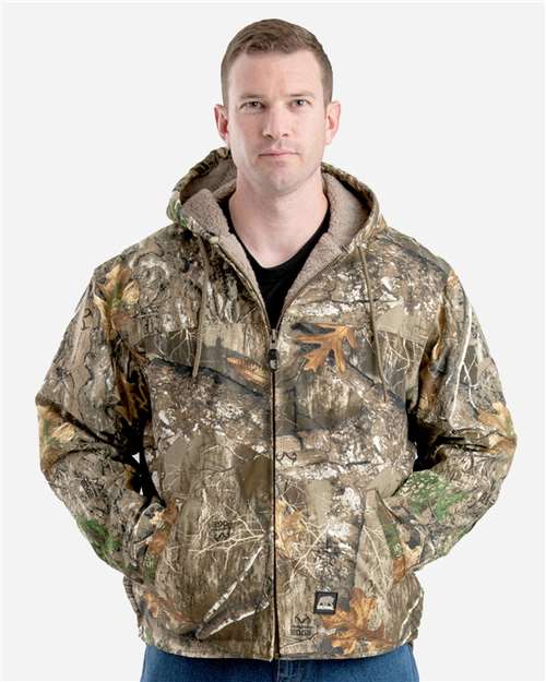 Realtree Edge Heartland Washed Duck Hooded Work Coat - HJ626