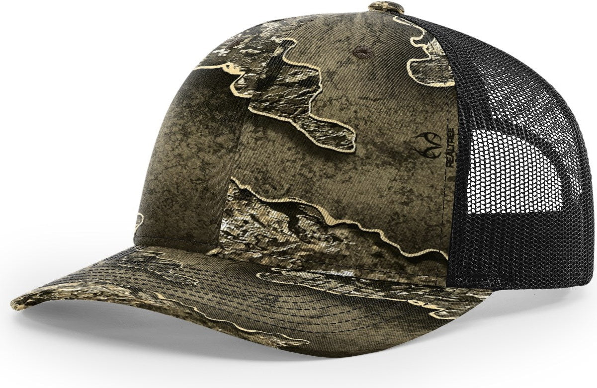 Realtree Excape/Black Printed Trucker