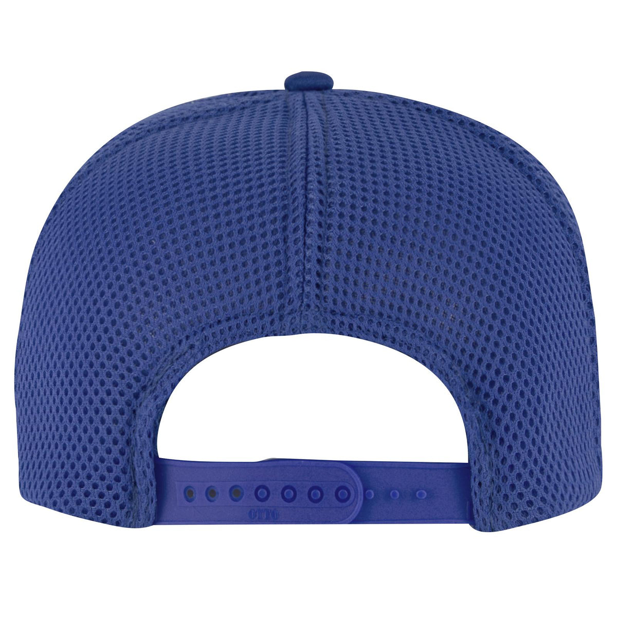 Rear View of 001 - Royal OTTO CAP 5 Panel High Crown Air Mesh Back Trucker Hat
