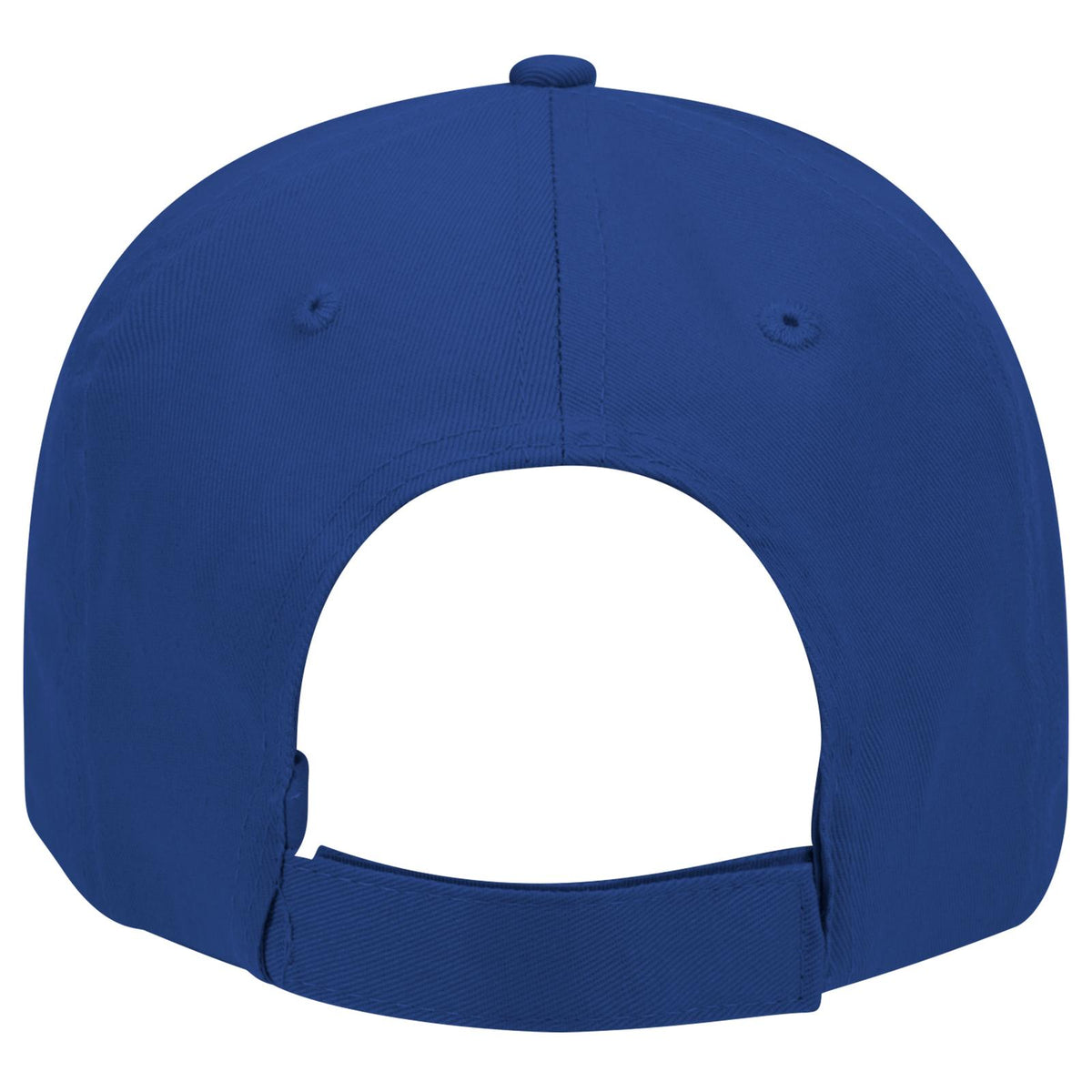 Rear View of 001 - Royal OTTO CAP 6 Panel Low Profile Baseball Cap
